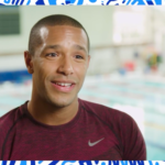 Michael Gunning is a black swimmer in England