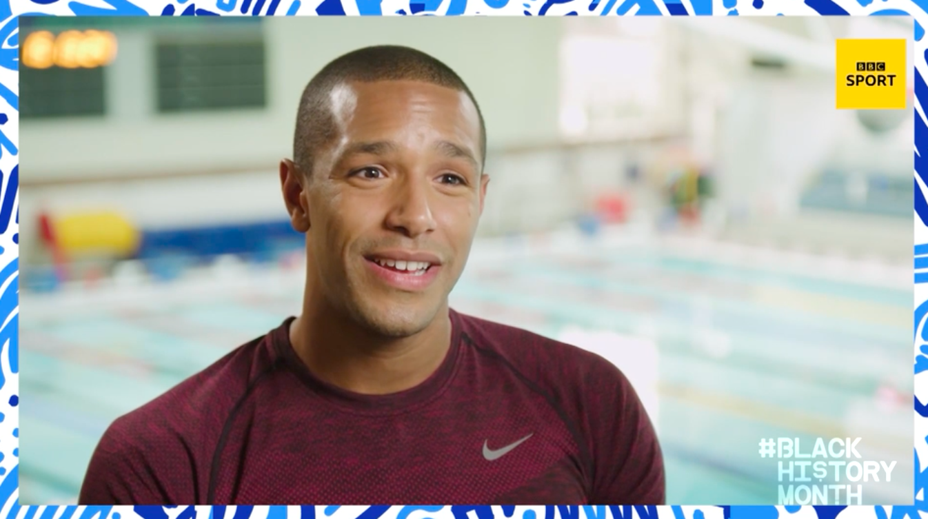 Michael Gunning is a black swimmer in England