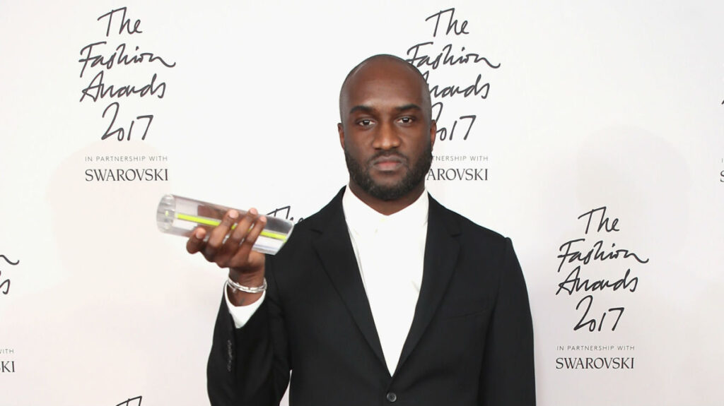 Virgil Abloh at the British Fashion Council's annual Fashion Awards. Photo: Mike Marsland/BFC/Getty Images for BFC