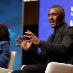 Idris Elba speaking at the US Africa Leaders Summit in Washington DC in 2022