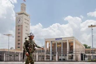 The front view of Kenya's Senate