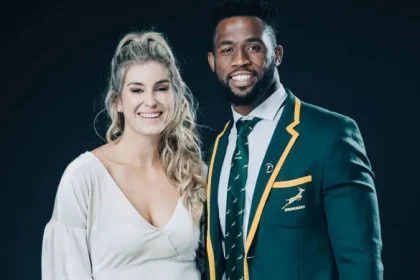 Siya Kolisi and his wife Rachel