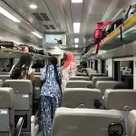 The interior of Tanzania's new electricity powered trains.